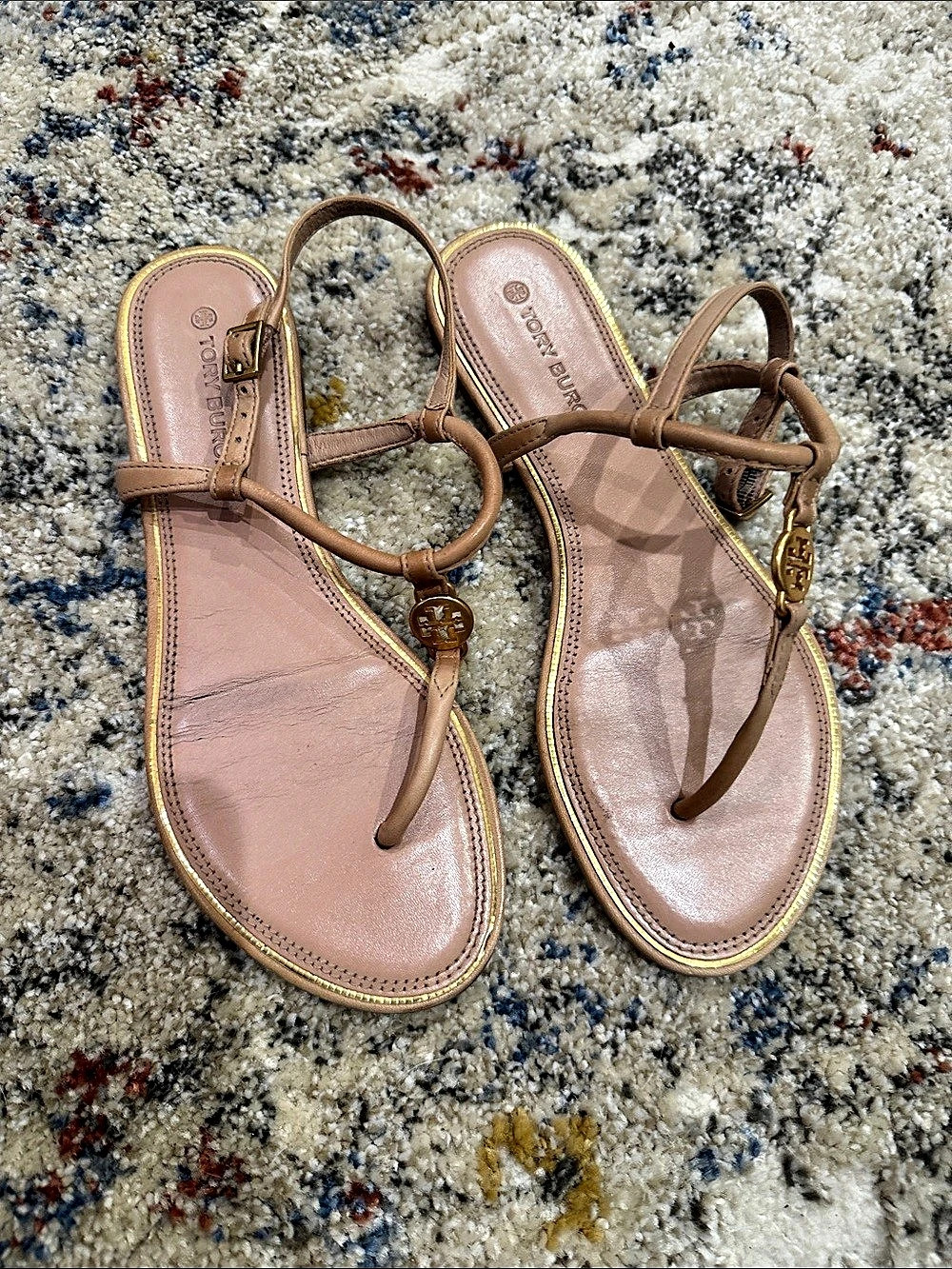 Tory Burch Miller Slingback Sandal Strappy Sandals in Brown